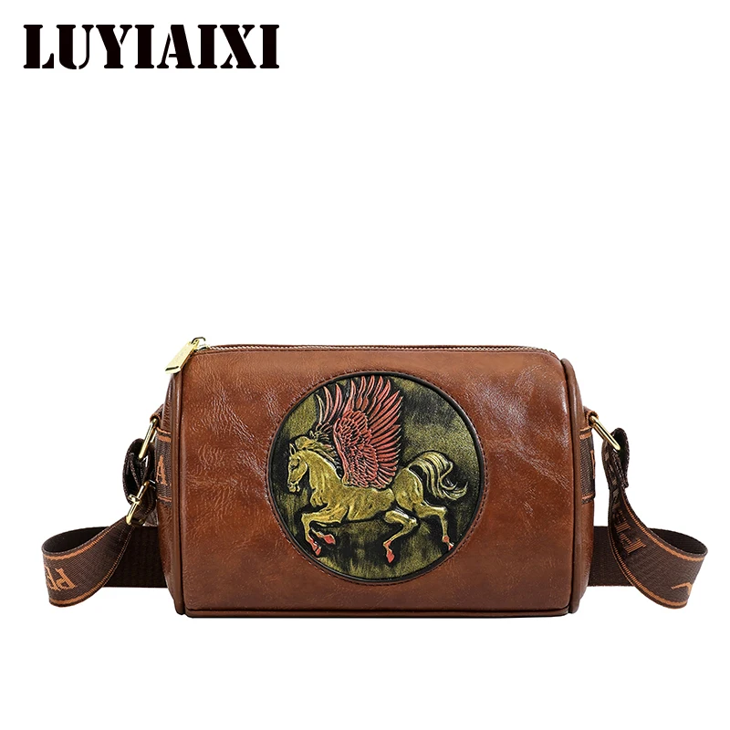 Retro Embossed Flower Leather Shoulder Bag Classic Cylinder Crossbody Bags For Women Daily use Party Work Gifts Luxury Handbags
Retro Embossed Flower Leather Shoulder Bag Classic Cylinder Crossbody Bags For Women Daily use Party Work Gifts Luxury Handbags