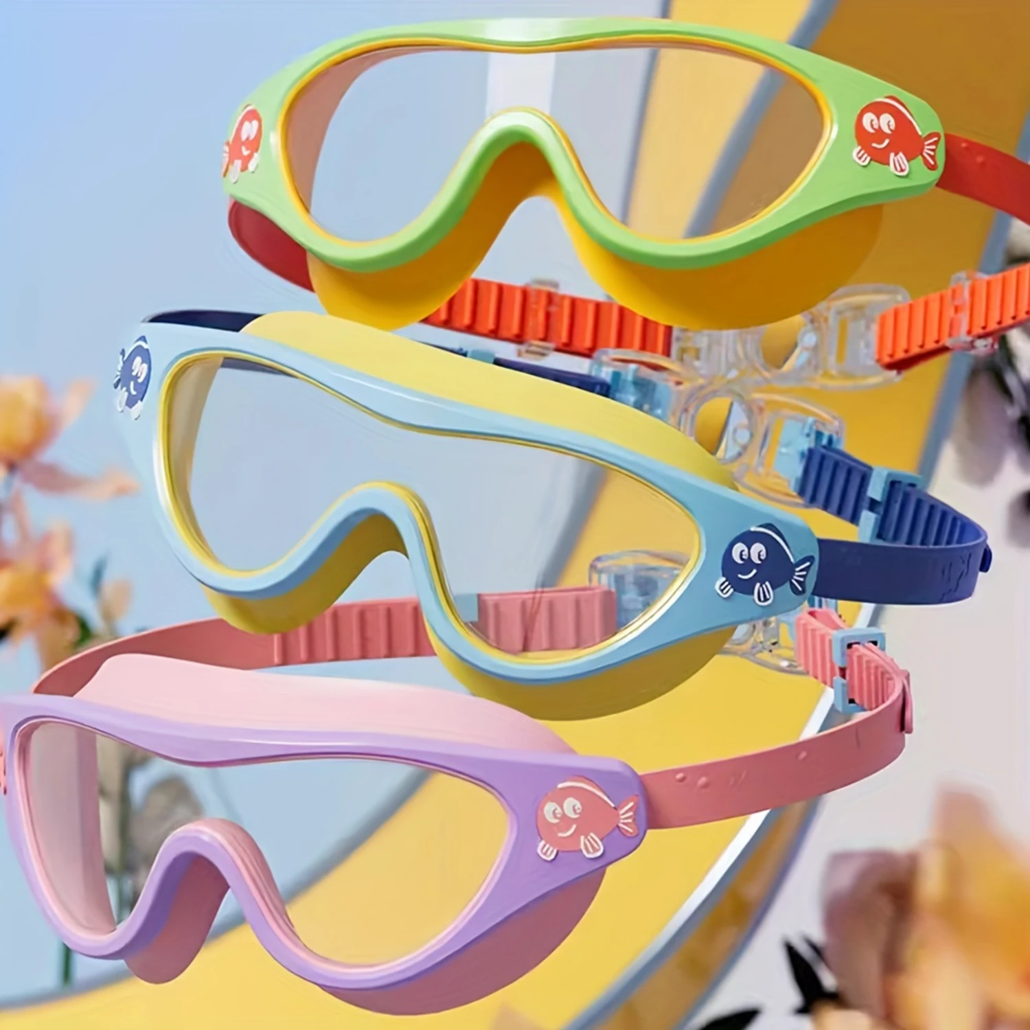 1pc Adorable Print Swim Goggles - Fog-Free, Leakproof, Large Frame for Wide-Angle Vision - Perfect Swimming Accessory for Chil
1pc Adorable Print Swim Goggles - Fog-Free, Leakproof, Large Frame for Wide-Angle Vision - Perfect Swimming Accessory for Chil
