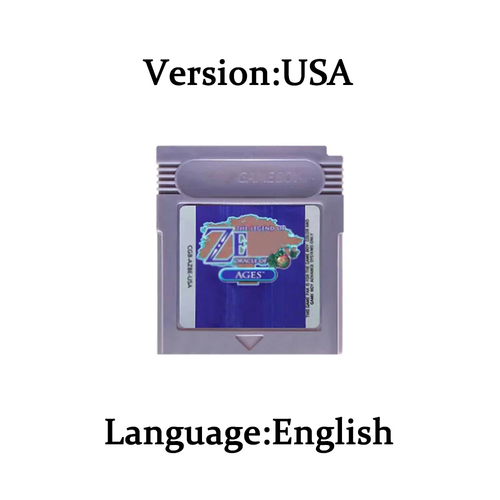 GBC 16-битный картридж для видеоигр для классической игры Gameboy Oracle of Ages Links Awakening DX
GBC 16-битный картридж для видеоигр для классической игры Gameboy Oracle of Ages Links Awakening DX