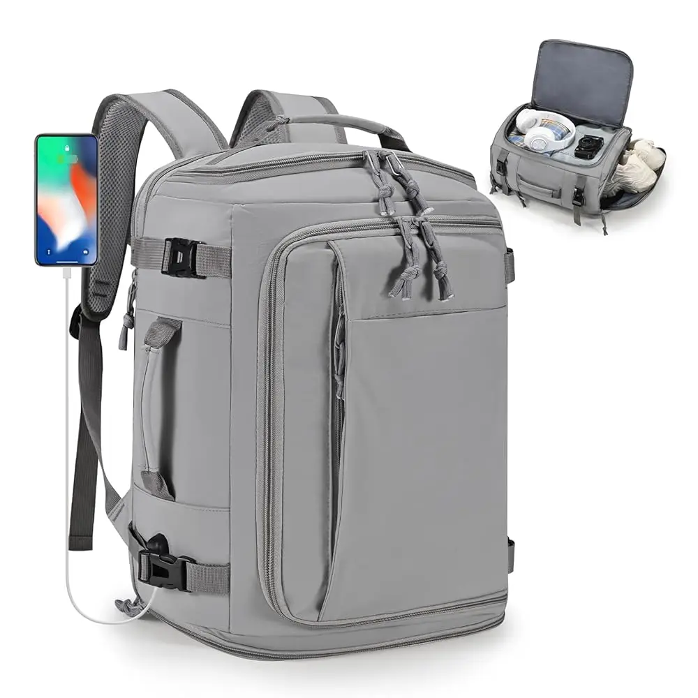 40x30x20cm Travel Bag, Expandable Carry on Travel Backpack 30-35L, 40x30x25cm Personal Item Bag,15.6inch Laptop Backpack with
40x30x20cm Travel Bag, Expandable Carry on Travel Backpack 30-35L, 40x30x25cm Personal Item Bag,15.6inch Laptop Backpack with