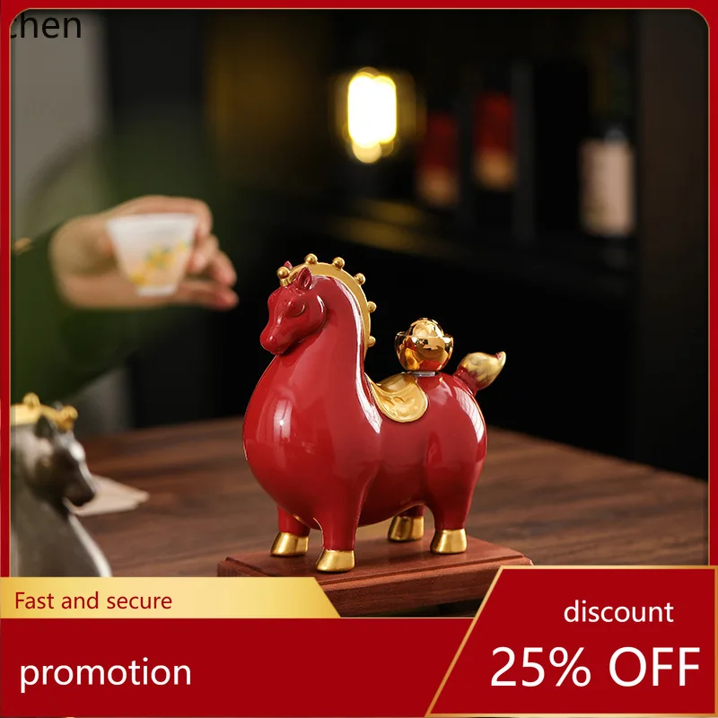 HXL Ceramic Horse Creative Ornament Rotatable Desktop Decoration
HXL Ceramic Horse Creative Ornament Rotatable Desktop Decoration