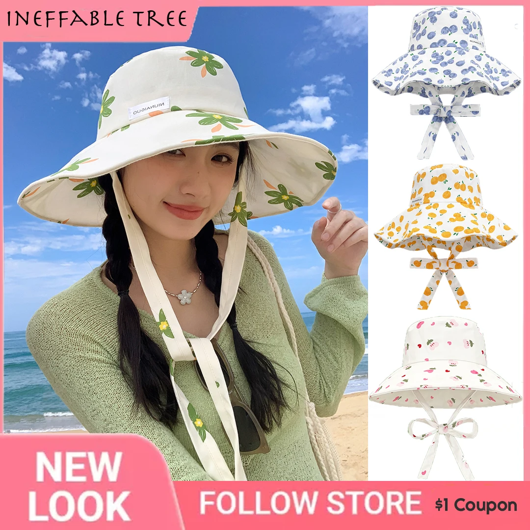 Japanese Cute Floral Strap Bucket Hats for Women Summer Travel Double Side Big Brim Sun Protection Versatile Sweet Caps Sombrero
Japanese Cute Floral Strap Bucket Hats for Women Summer Travel Double Side Big Brim Sun Protection Versatile Sweet Caps Sombrero