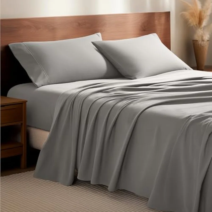 Flannel Sheet Set 0% Cotton Velvety Soft Heavyweight Double Brushed Flannel Deep Pocket Light Grey
Flannel Sheet Set 0% Cotton Velvety Soft Heavyweight Double Brushed Flannel Deep Pocket Light Grey