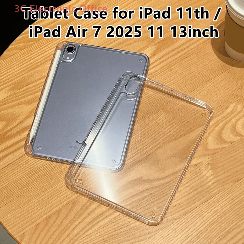 Transparent Protective Case With Pencil Slot Holder For IPad Air 7 11th 2025 Mini 7 6 IPad Pro Air 6 2024 11 13 Inch Cover Shell
Transparent Protective Case With Pencil Slot Holder For IPad Air 7 11th 2025 Mini 7 6 IPad Pro Air 6 2024 11 13 Inch Cover Shell