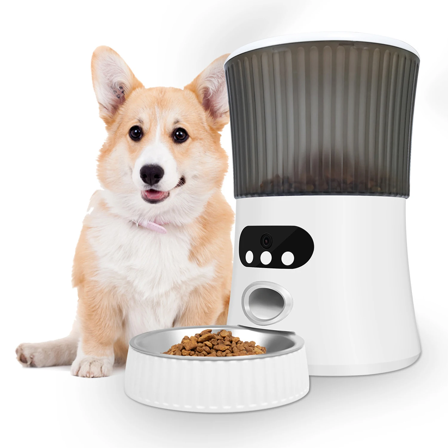 Automatic Cat Feeder 6L With Video WiFi Pet Feeder Cat Food Dispensers Cats Feeder Automatic Timer Feeding
Automatic Cat Feeder 6L With Video WiFi Pet Feeder Cat Food Dispensers Cats Feeder Automatic Timer Feeding