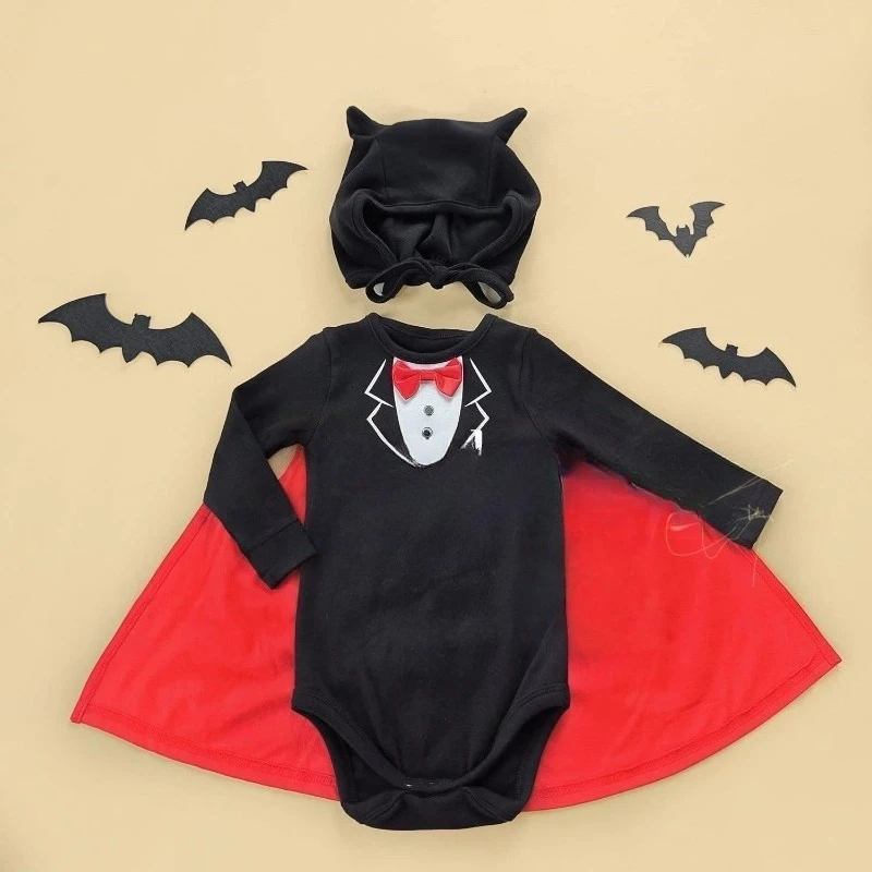 Newborn Baby Clothes Bat Costume Bodysuit Cotton Soft Infant Romper Halloween Party Cosplay Outfit Onesie for Baby Boy Girl
Newborn Baby Clothes Bat Costume Bodysuit Cotton Soft Infant Romper Halloween Party Cosplay Outfit Onesie for Baby Boy Girl