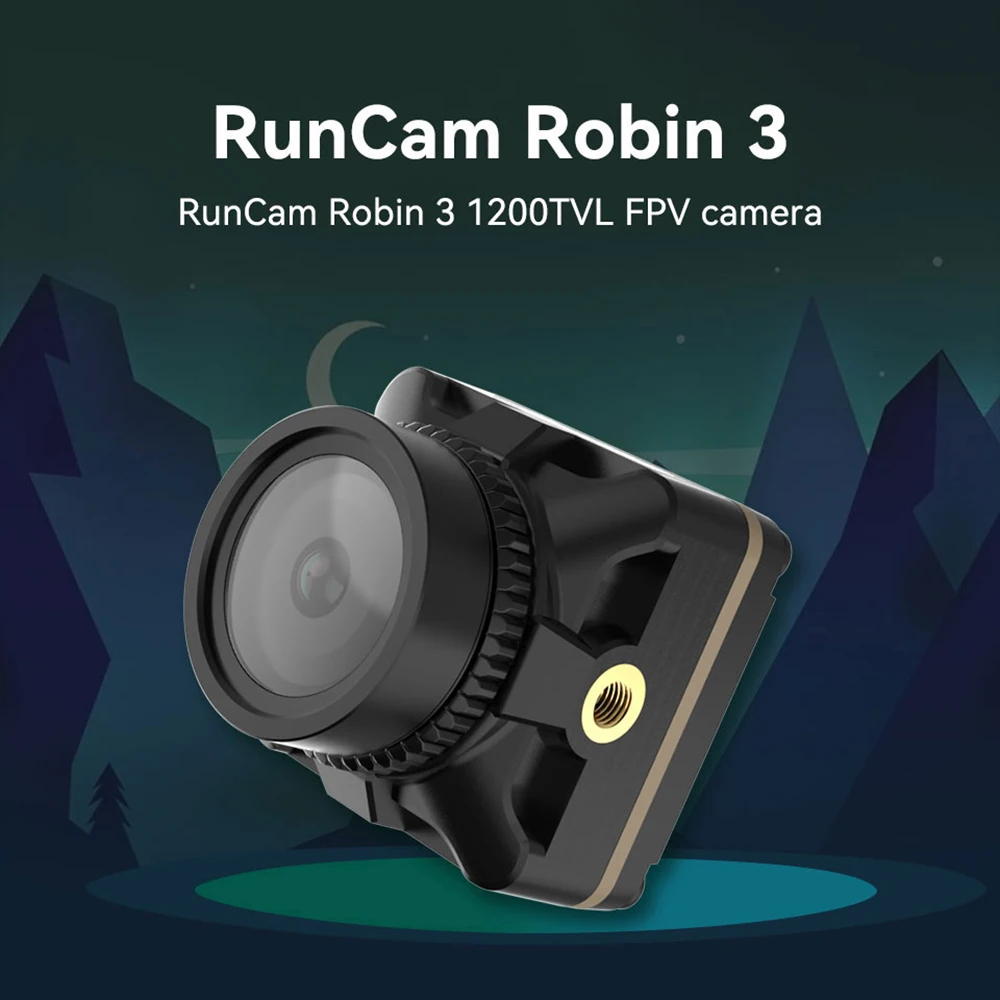 RunCam Robin 3 1200TVL 1/3" COMS Sensor FPV Camera DC 5-23V Screen Ratio 4:3 PAL/NTSC Switchable for RC Racing Quadcopter Drones
RunCam Robin 3 1200TVL 1/3" COMS Sensor FPV Camera DC 5-23V Screen Ratio 4:3 PAL/NTSC Switchable for RC Racing Quadcopter Drones