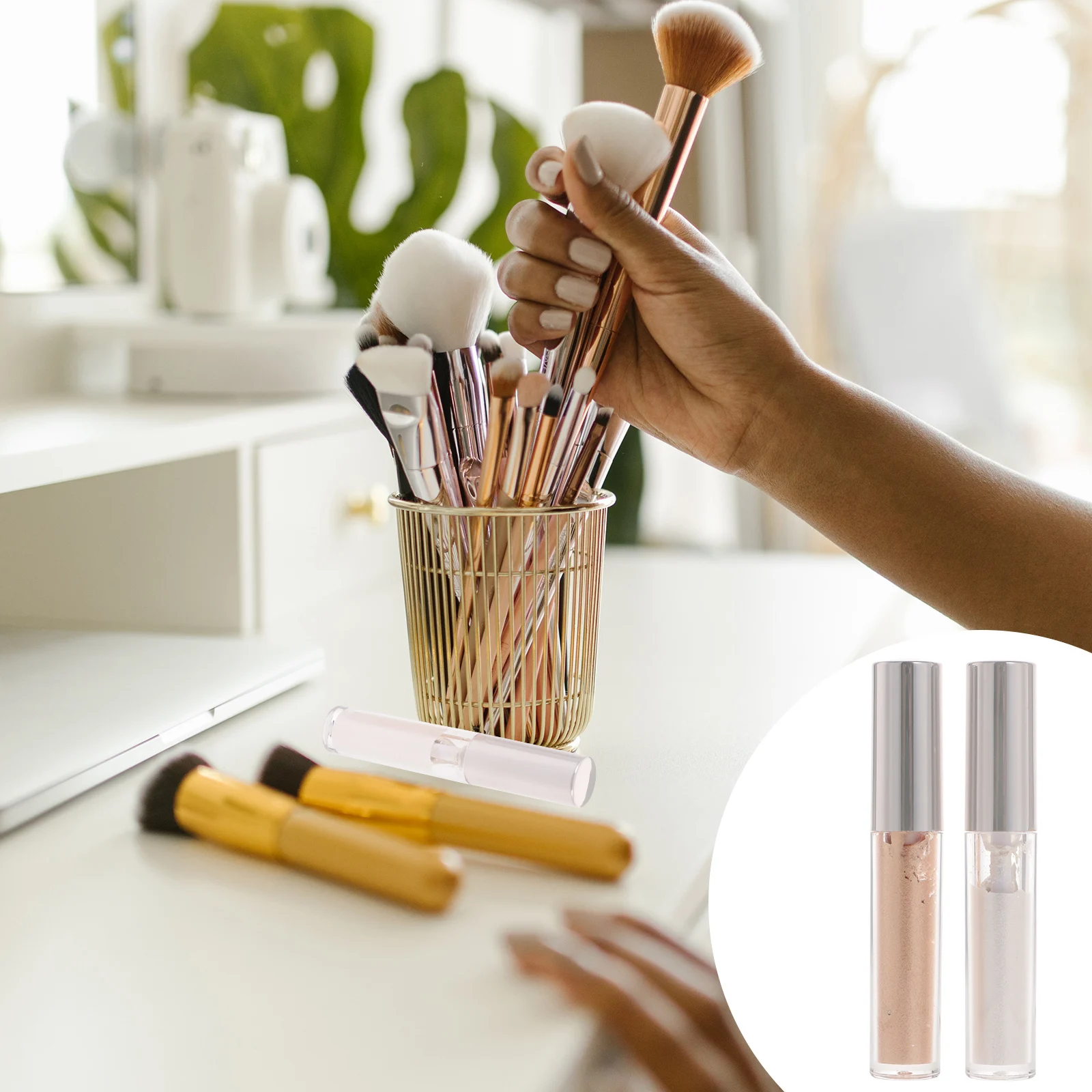 2Pcs Glitter Liquid Eyeshadow Highlighter Smooth Long Wearing Shimmer Eye Makeup Waterproof Vibrant Color Blendable Women's Glow
2Pcs Glitter Liquid Eyeshadow Highlighter Smooth Long Wearing Shimmer Eye Makeup Waterproof Vibrant Color Blendable Women's Glow