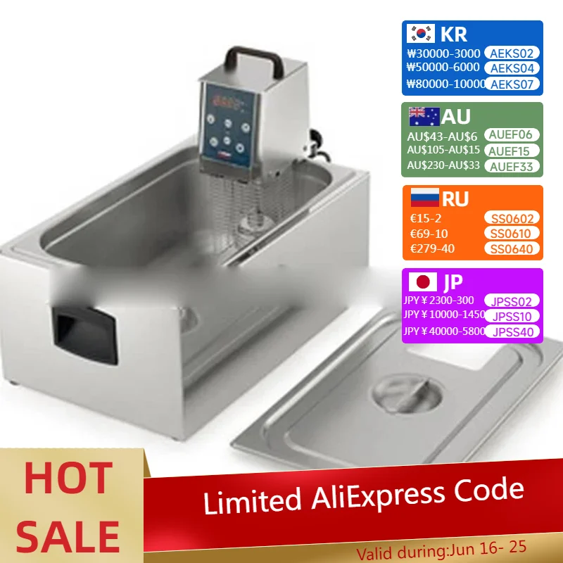 Low Temperature Slow Cooker, Molecular Cooking Machine, 2000W Stainless Steel Beef Slow Cooker, New Cuisine Cooking Pot
Low Temperature Slow Cooker, Molecular Cooking Machine, 2000W Stainless Steel Beef Slow Cooker, New Cuisine Cooking Pot