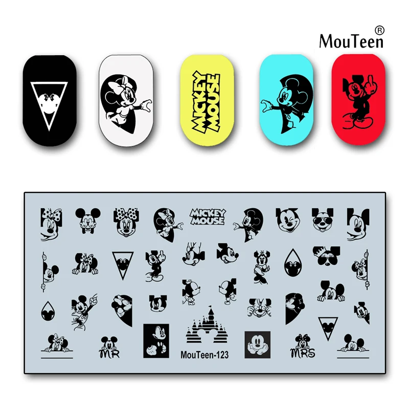 Disney New Design Mickey Nail Stamp Cartoon Mix Mickey Mouse Nail Stamping Plate for Nail Art 4.72*2.36inch #123
Disney New Design Mickey Nail Stamp Cartoon Mix Mickey Mouse Nail Stamping Plate for Nail Art 4.72*2.36inch #123