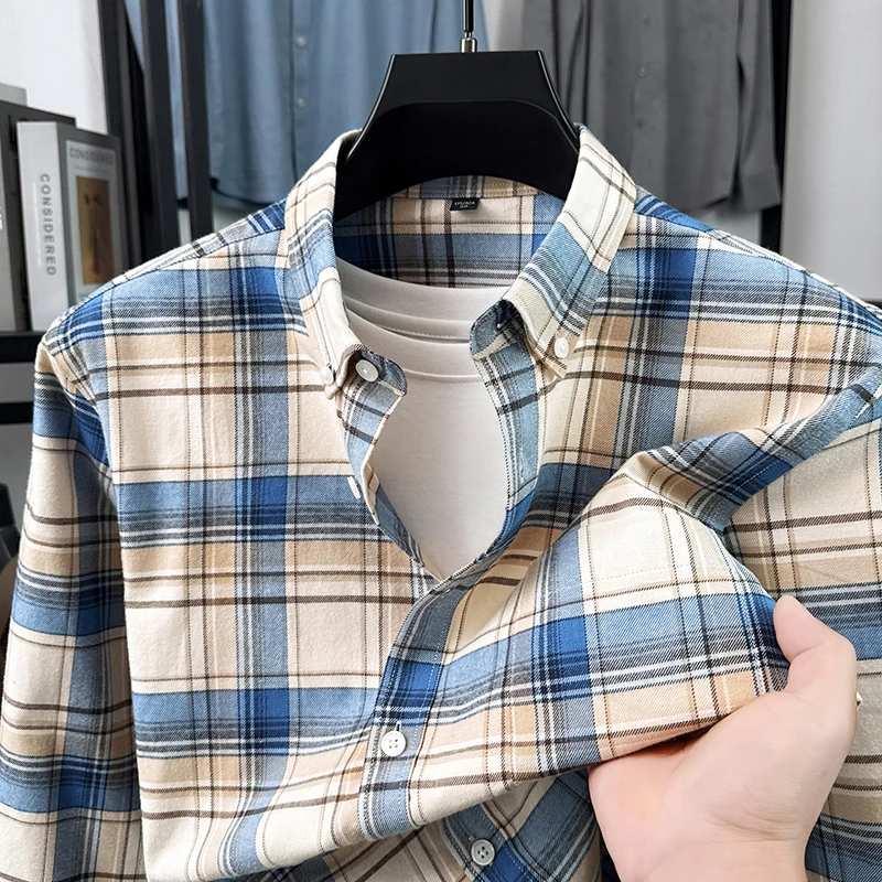 2026 New Arrival 100% Pure Cotton Men's Long Sleeve Mid-Age Shirts, Xinjiang Cotton Spring Solid Color Casual Shirt
2026 New Arrival 100% Pure Cotton Men's Long Sleeve Mid-Age Shirts, Xinjiang Cotton Spring Solid Color Casual Shirt