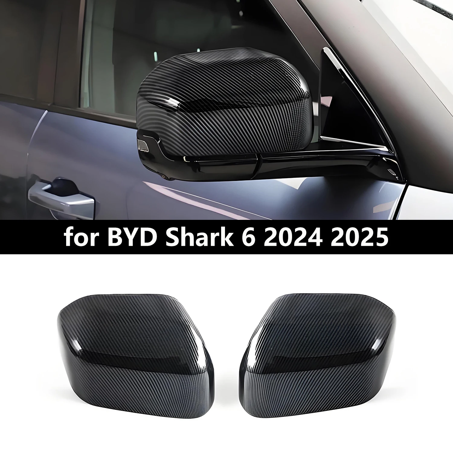 LHD Car Exterior Mirror Cover for BYD Shark 6 2024 2025 ABS Plastic Carbon Fiber Style Side Mirrors Cases Self-Adhesive 2PCS
LHD Car Exterior Mirror Cover for BYD Shark 6 2024 2025 ABS Plastic Carbon Fiber Style Side Mirrors Cases Self-Adhesive 2PCS