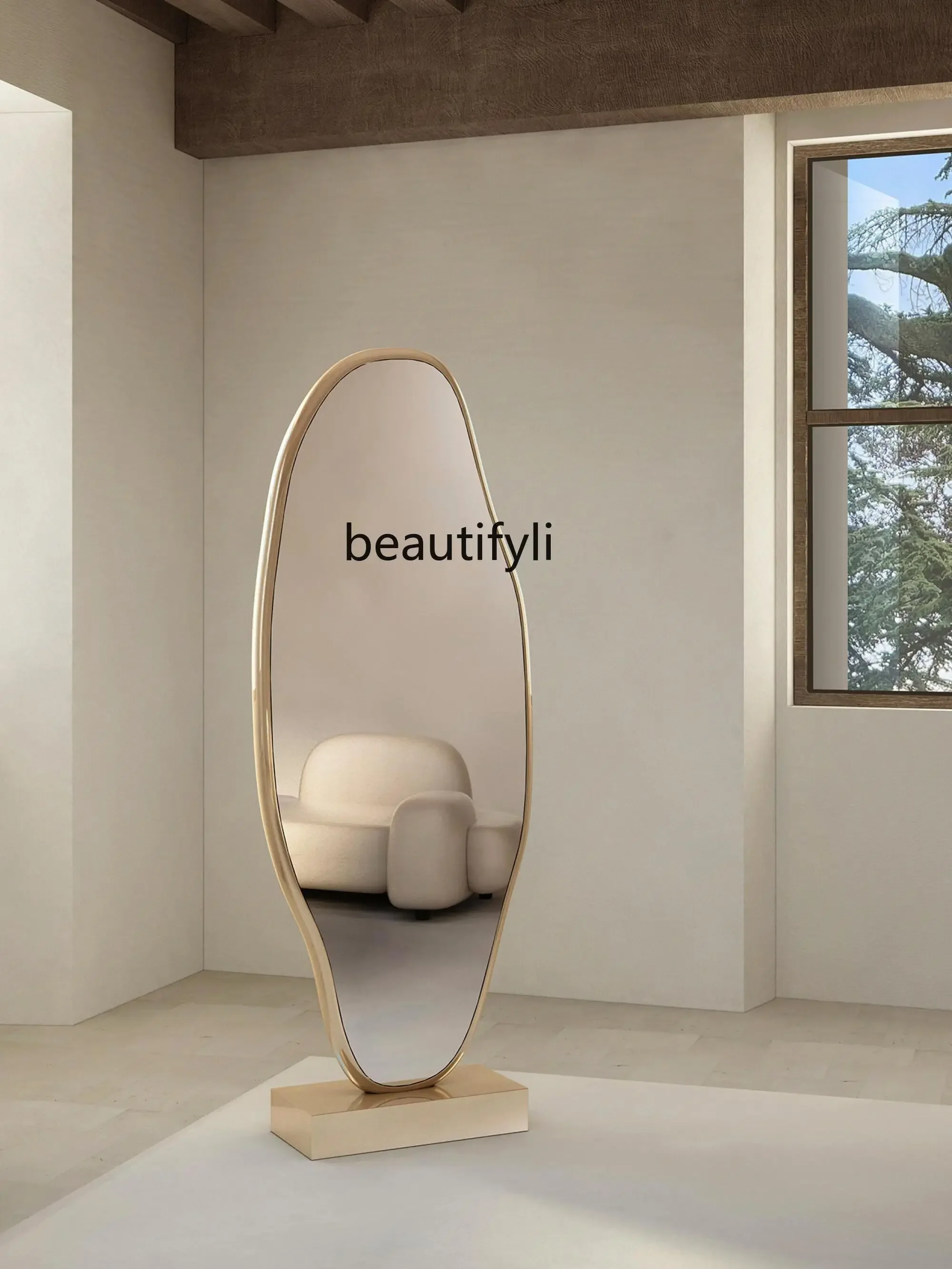 French Art Light Luxury Design Special-Shaped Full-Length Mirror Clothing Store Vertical Floor Mirror Living Room Decoration
French Art Light Luxury Design Special-Shaped Full-Length Mirror Clothing Store Vertical Floor Mirror Living Room Decoration