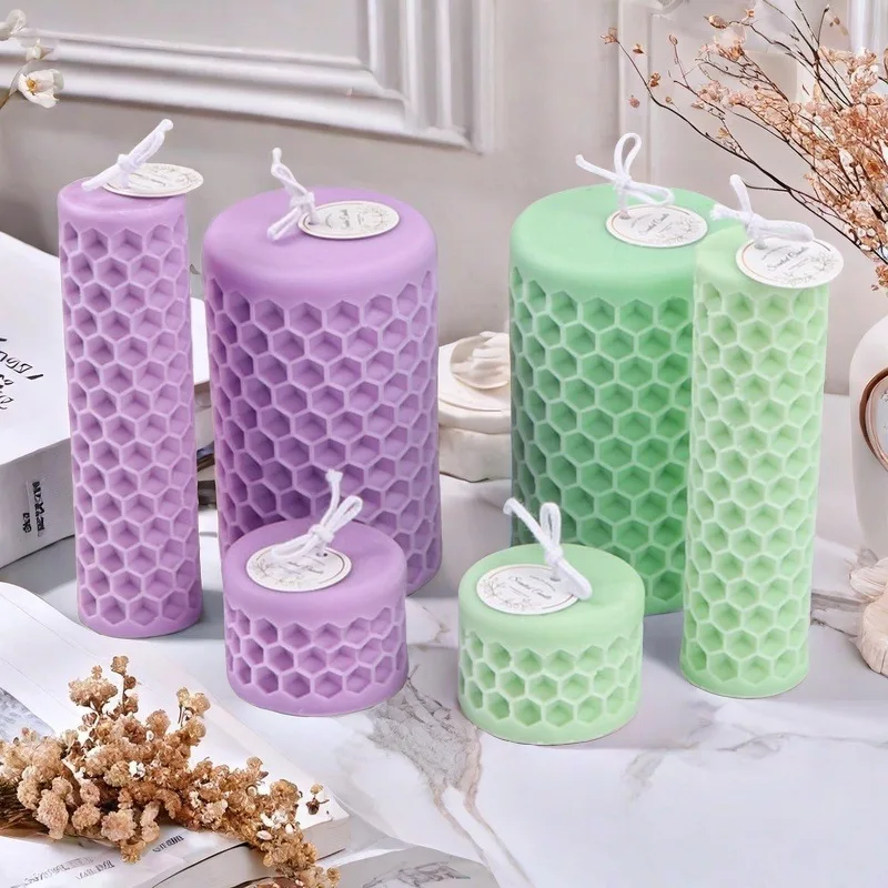 3D Bee Beehives Candle Mold Cylindrical Concave Dot Honeycomb Shape Aromatherapy Soap Gypsum Liquid Silicone Mould Decorate Gife
3D Bee Beehives Candle Mold Cylindrical Concave Dot Honeycomb Shape Aromatherapy Soap Gypsum Liquid Silicone Mould Decorate Gife