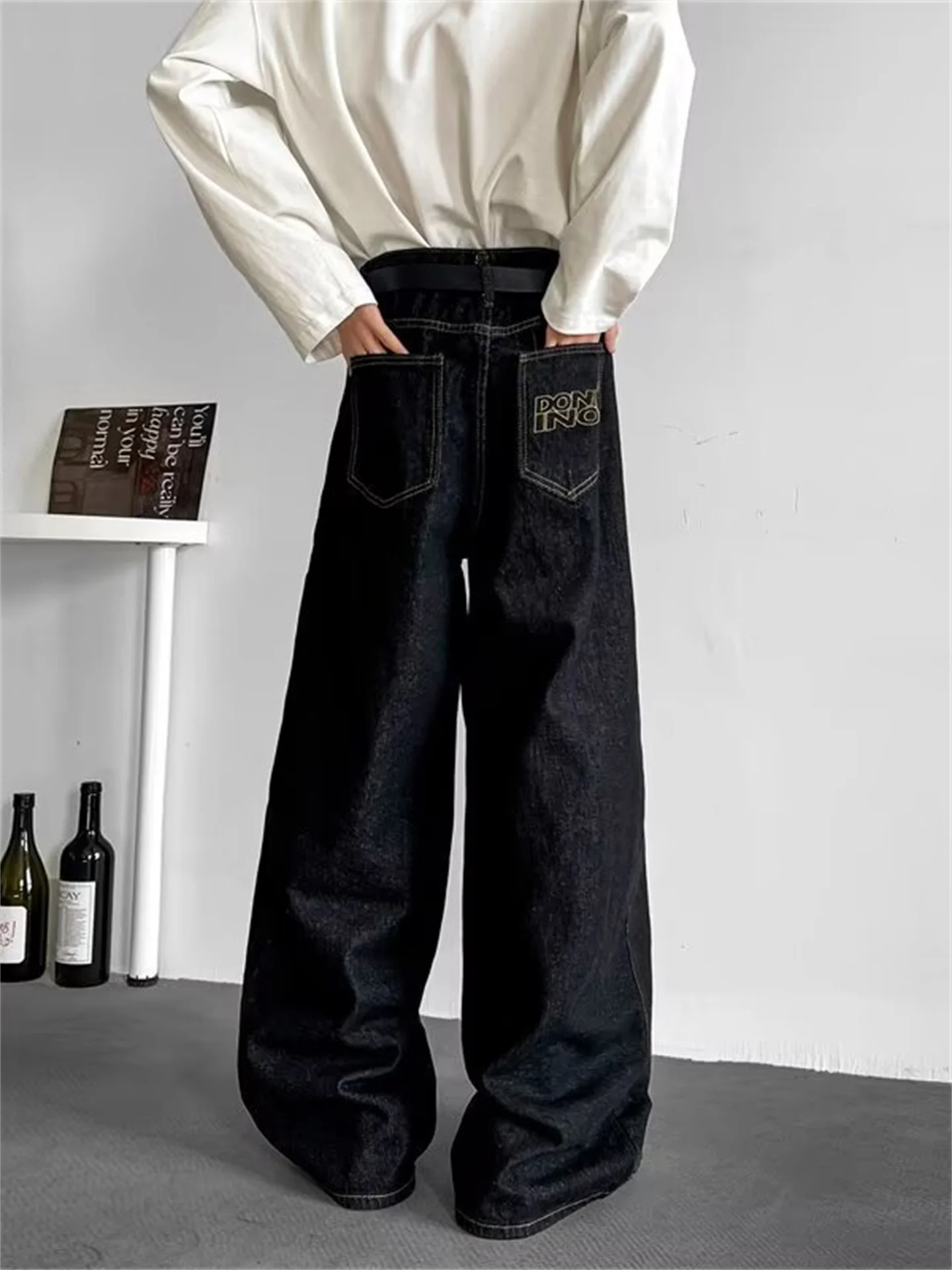 American High Street Wide Leg Loose Fit Men's Jeans Spring Autumn Trendy Brand CleanFit Long Pants Straight Tube Casual Jeans
American High Street Wide Leg Loose Fit Men's Jeans Spring Autumn Trendy Brand CleanFit Long Pants Straight Tube Casual Jeans