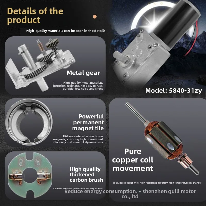 5840-31ZYDC Турбинный червячный мотор-редуктор с высоким крутящим моментом12v24vМикроскоростной регулируемый низкоскоростной двигатель
5840-31ZYDC Турбинный червячный мотор-редуктор с высоким крутящим моментом12v24vМикроскоростной регулируемый низкоскоростной двигатель