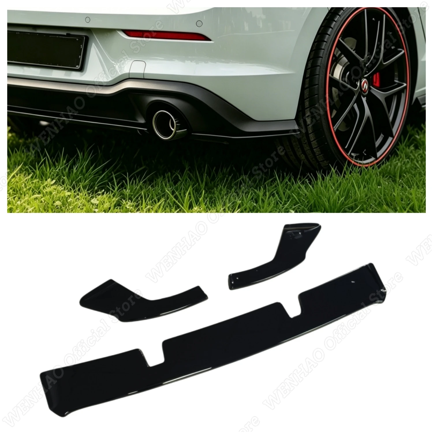Maxton Style Car Rear Bumper Diffuser Bumper Rear Side Splitters For Volkswagen Golf Mk8 Golf 8 GTI 2020-2024 Tuning Body Kit
Maxton Style Car Rear Bumper Diffuser Bumper Rear Side Splitters For Volkswagen Golf Mk8 Golf 8 GTI 2020-2024 Tuning Body Kit