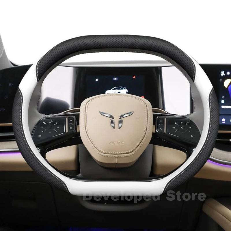 Car Steering Wheel Cover For NEW Hongqi EHS7 EH7 pro 2024-2026 Leather double D-type Auto Steering Wheel Hongqi EH7 Accessories
Car Steering Wheel Cover For NEW Hongqi EHS7 EH7 pro 2024-2026 Leather double D-type Auto Steering Wheel Hongqi EH7 Accessories