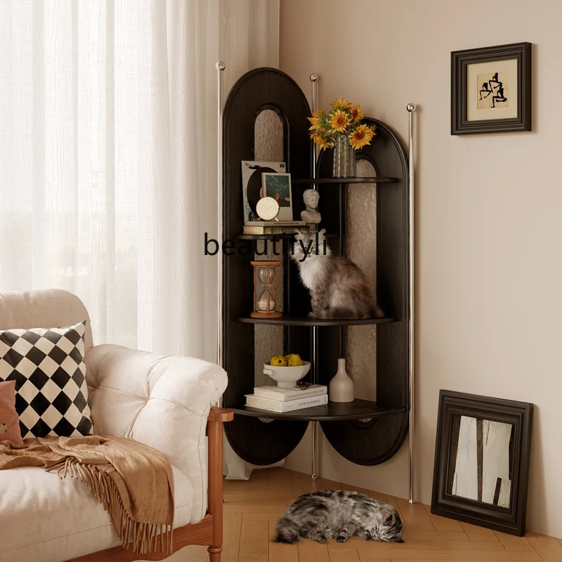 Solid Wood Corner Living Room Corner Bedroom Storage Triangle Bookcase Vintage Shelf
Solid Wood Corner Living Room Corner Bedroom Storage Triangle Bookcase Vintage Shelf
