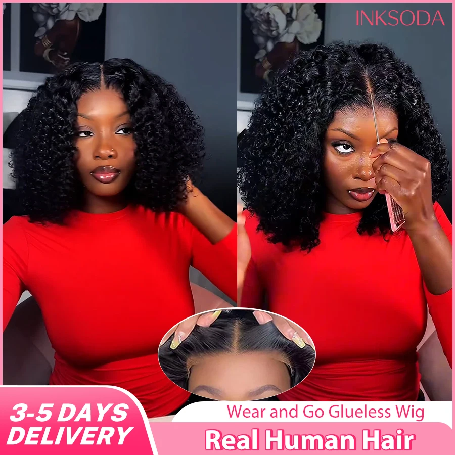 Wear And Go Glueless Bob Wig Human Hair Short Curly Deep Wave Lace Front Wigs Pre Cut Brazilian Hair 4x4 5X5 HD Lace Closure Wig For Women Short Bob Glueless Curly Deep Wave Human Hair Wig 220% Density Pre-Plucked No Lace Front Closure Ready to Wear
Wear And Go Glueless Bob Wig Human Hair Short Curly Deep Wave Lace Front Wigs Pre Cut Brazilian Hair 4x4 5X5 HD Lace Closure Wig For Women Short Bob Glueless Curly Deep Wave Human Hair Wig 220% Density Pre-Plucked No Lace Front Closure Ready to Wear