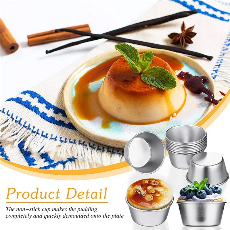 AB35-48 Pieces Individual Molds Pudding Molds Cups Mini Chocolate Molten Pans Non-Stick Cupcake Cake Cookie Pudding Mold
AB35-48 Pieces Individual Molds Pudding Molds Cups Mini Chocolate Molten Pans Non-Stick Cupcake Cake Cookie Pudding Mold