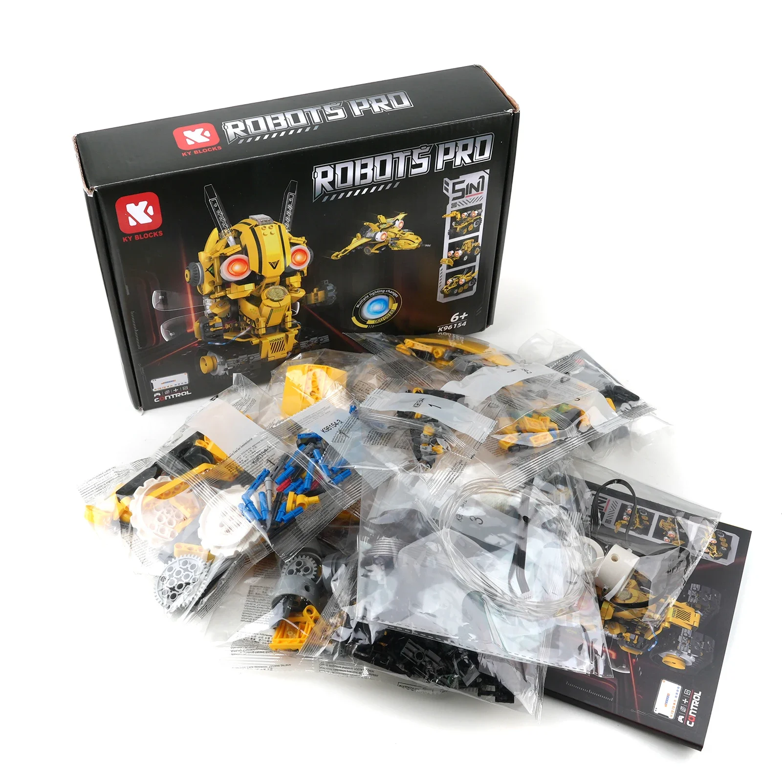 5-in-1 STEM Coding Robot Kit with 2.4G Remote Control & LED Lights - Educational Birthday Gift for Kids
5-in-1 STEM Coding Robot Kit with 2.4G Remote Control & LED Lights - Educational Birthday Gift for Kids