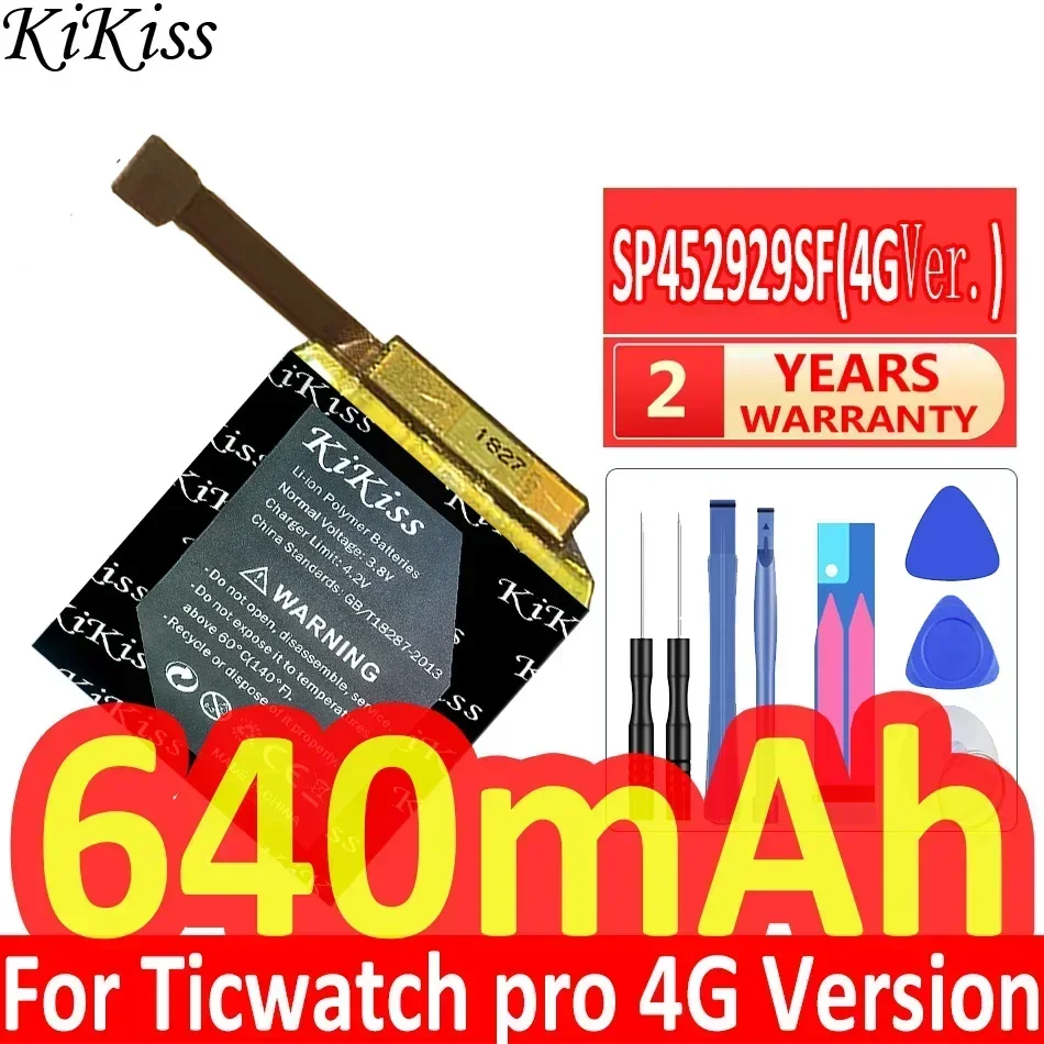Мощный аккумулятор KiKiss SP452929SF на 640 мА · ч для Ticwatch pro версия Bluetooth / 4G
Мощный аккумулятор KiKiss SP452929SF на 640 мА · ч для Ticwatch pro версия Bluetooth / 4G
