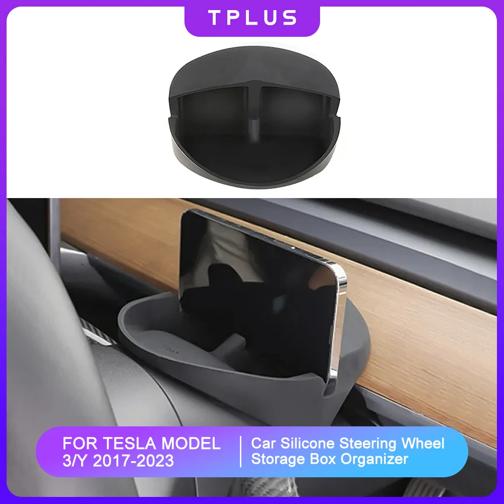 For Model Y 2023 Silicone Steering Wheel Organizer For Tesla Model 3 Y Cell Phone Holder Glasses Key Storage Box Car Accessories
For Model Y 2023 Silicone Steering Wheel Organizer For Tesla Model 3 Y Cell Phone Holder Glasses Key Storage Box Car Accessories
