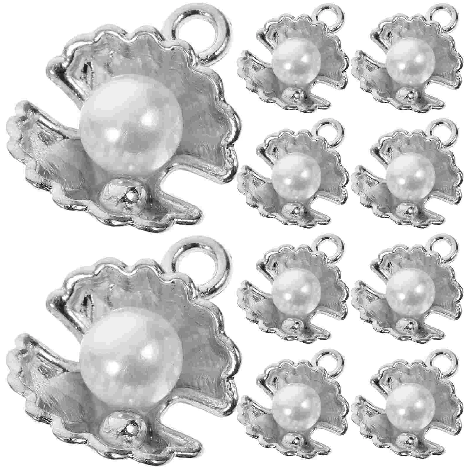 10pcs Clam Shell Pendants Charms with White Pearl Beads Conch Sea Shell Charm Mini Imitation Pearl Beads for DIY Necklace Jewelr
10pcs Clam Shell Pendants Charms with White Pearl Beads Conch Sea Shell Charm Mini Imitation Pearl Beads for DIY Necklace Jewelr