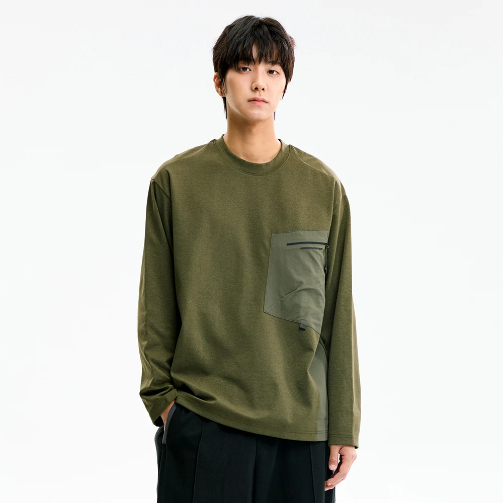 Outdoor Long Sleeve T-shirt Men Spring Autumn Loose Splice Pocket Casual Long Sleeve Quick Dry T Shirt Tops Cityboy Tshirt
Outdoor Long Sleeve T-shirt Men Spring Autumn Loose Splice Pocket Casual Long Sleeve Quick Dry T Shirt Tops Cityboy Tshirt