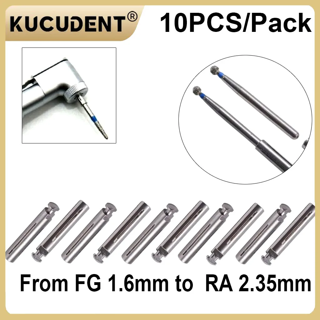 KUCUDENT10 шт., адаптер для стоматологической оправки, преобразователь FG 1,6 мм на хвостовик RA 2,35 мм для высокоскоростного и низкоскоростного полировального наконечника, вращающийся инструмент
KUCUDENT10 шт., адаптер для стоматологической оправки, преобразователь FG 1,6 мм на хвостовик RA 2,35 мм для высокоскоростного и низкоскоростного полировального наконечника, вращающийся инструмент
