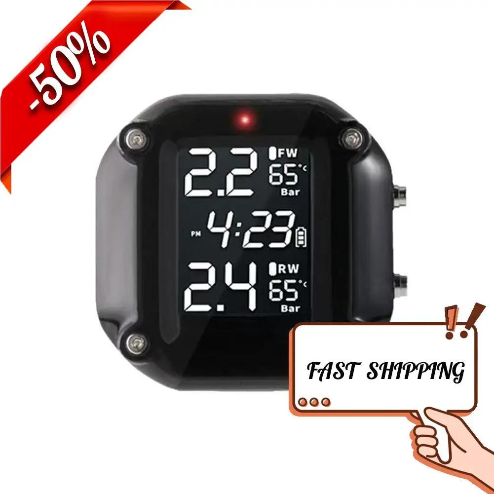 Система контроля давления в шинах Беспроводная система TPMS с двумя внешними датчиками Цифровой дисплей Давление в шинах в реальном времени
Система контроля давления в шинах Беспроводная система TPMS с двумя внешними датчиками Цифровой дисплей Давление в шинах в реальном времени