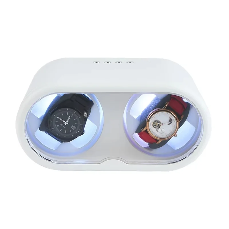 Automatic Double Watch Winder Watches Storage Case Mechanical Watch Winding Device Quiet Motor WHITE-ABRO
Automatic Double Watch Winder Watches Storage Case Mechanical Watch Winding Device Quiet Motor WHITE-ABRO