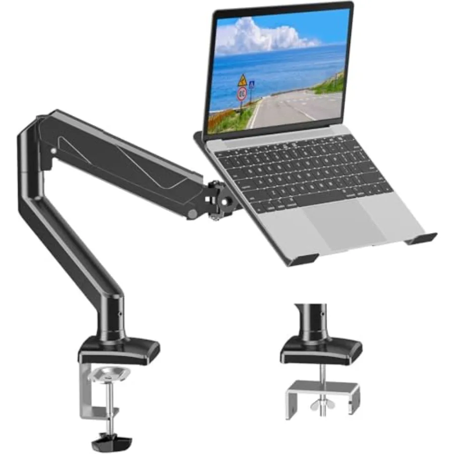 Laptop Stand for Desk: Adjustable Aluminum Laptop Arm Mount for 14-17 Inch Notebook 32 Monitor, Silver, Supports 2.2-19.8lbs, 2
Laptop Stand for Desk: Adjustable Aluminum Laptop Arm Mount for 14-17 Inch Notebook 32 Monitor, Silver, Supports 2.2-19.8lbs, 2