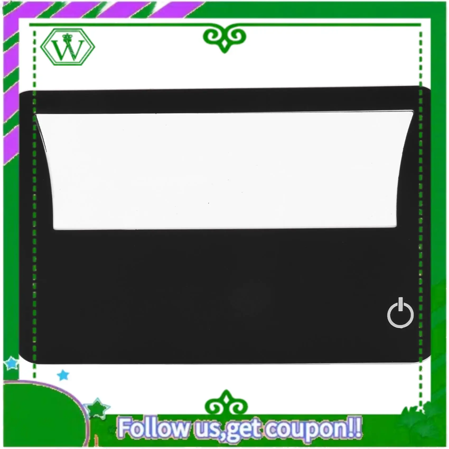 ABIK-Credit Card Size Lighted 3X Magnifier Bundle Includes 2 Magnifiers, Each Magnifier For Reading Has 3X Lens, Use As 3X Magni
ABIK-Credit Card Size Lighted 3X Magnifier Bundle Includes 2 Magnifiers, Each Magnifier For Reading Has 3X Lens, Use As 3X Magni