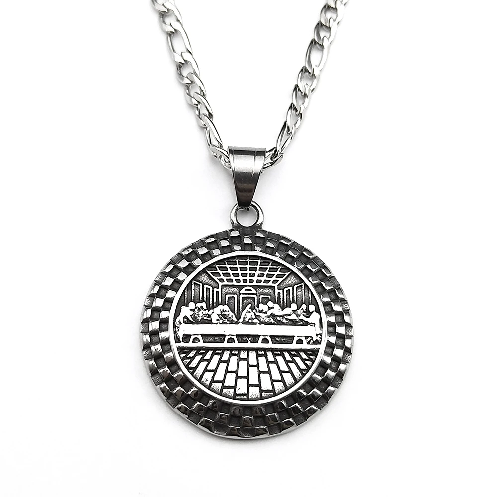 Jesus Disciple Last Supper Chain For Women Men Stainless Steel Black Religion Amulet Christianity Male Punk Necklace Jewelry
Jesus Disciple Last Supper Chain For Women Men Stainless Steel Black Religion Amulet Christianity Male Punk Necklace Jewelry