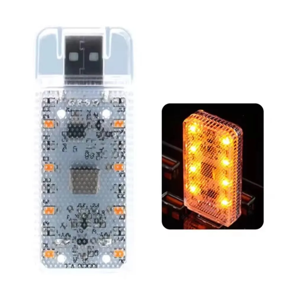 Magnetic Mount LED Car Touch Light Touch Sensor Mini Size USB Night Light 3 Modes Dimmable Light Car Atmosphere Lamp