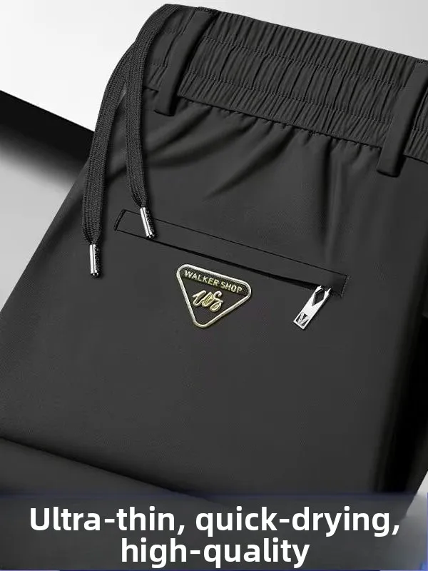 Quick Dry Ice Silk Men's Summer Thin Casual Straight Leg Pants Breathable Business Leisure Belt Keychain Drape Elastic Trousers
Quick Dry Ice Silk Men's Summer Thin Casual Straight Leg Pants Breathable Business Leisure Belt Keychain Drape Elastic Trousers