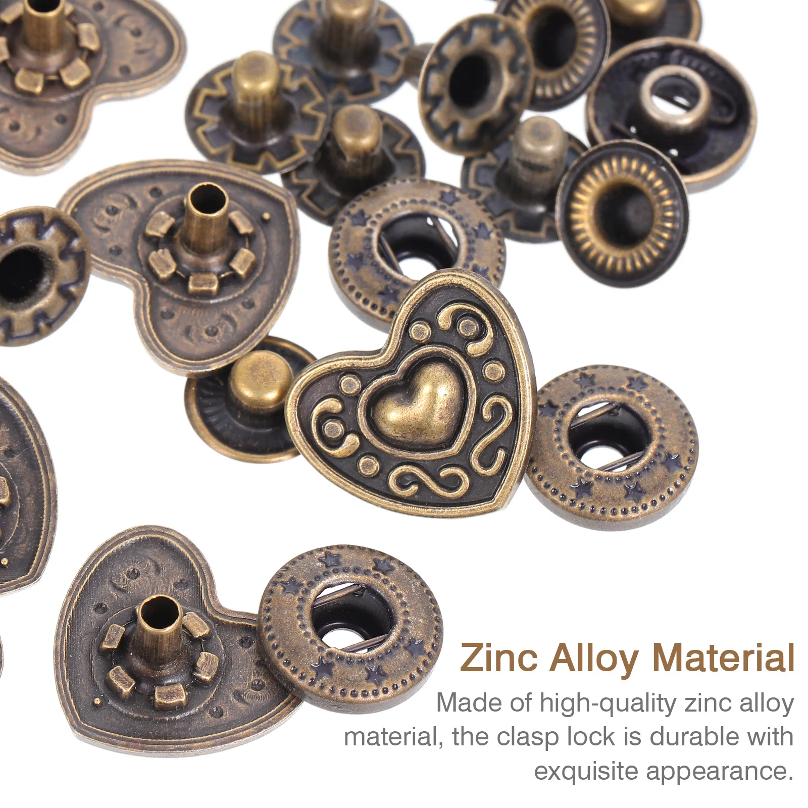 20Sets Bronze Purse Buckle Zinc Alloy Snap Button Retro Artistic Carvings DIY Crafts Accessory Zinc Alloy Snap Fastener
20Sets Bronze Purse Buckle Zinc Alloy Snap Button Retro Artistic Carvings DIY Crafts Accessory Zinc Alloy Snap Fastener