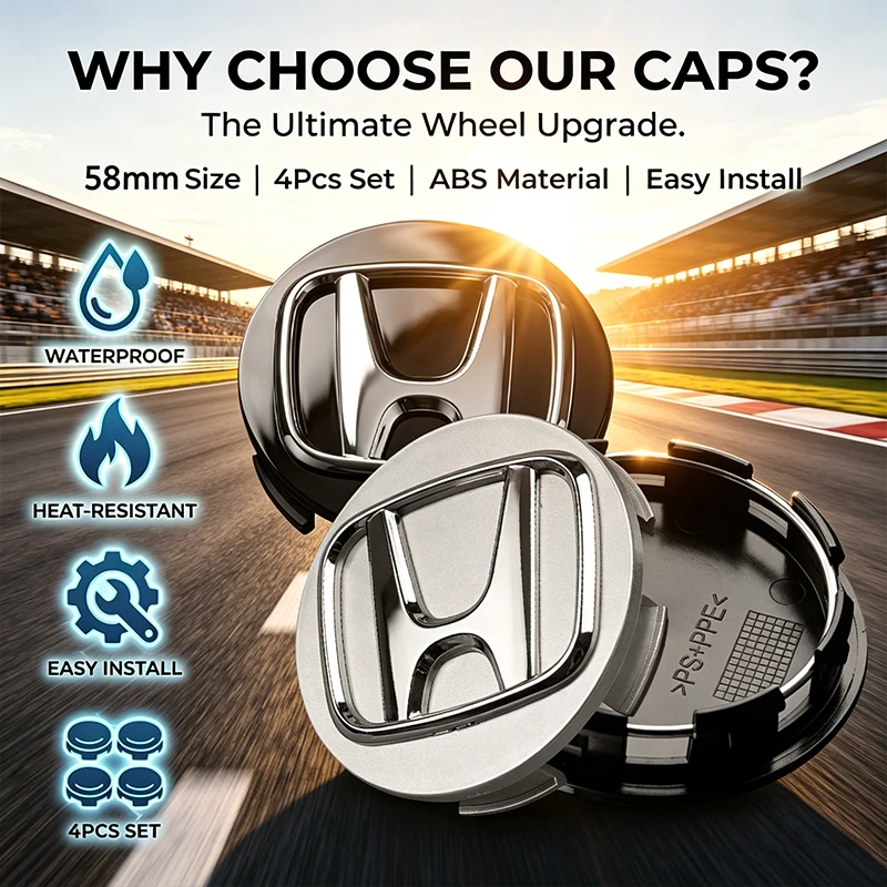 4PCS 58MM Car Wheel Center Hub Cap Rim Cover Waterproof for Honda Mugen Power TypeR Jazz City Civic Inspire Accord FIT HRV Jade
4PCS 58MM Car Wheel Center Hub Cap Rim Cover Waterproof for Honda Mugen Power TypeR Jazz City Civic Inspire Accord FIT HRV Jade