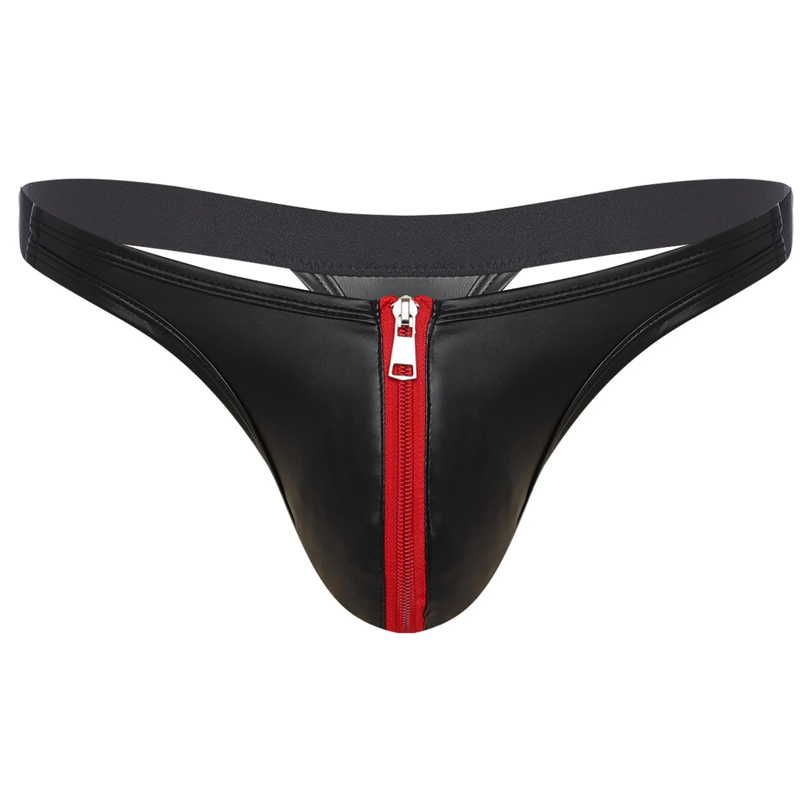 Men Matte PU Briefs Lingerie Underwear Bulge Pouch with Zipper Low Rise T-back Thongs Briefs Beachwear for Rave Party Nightwear
Men Matte PU Briefs Lingerie Underwear Bulge Pouch with Zipper Low Rise T-back Thongs Briefs Beachwear for Rave Party Nightwear