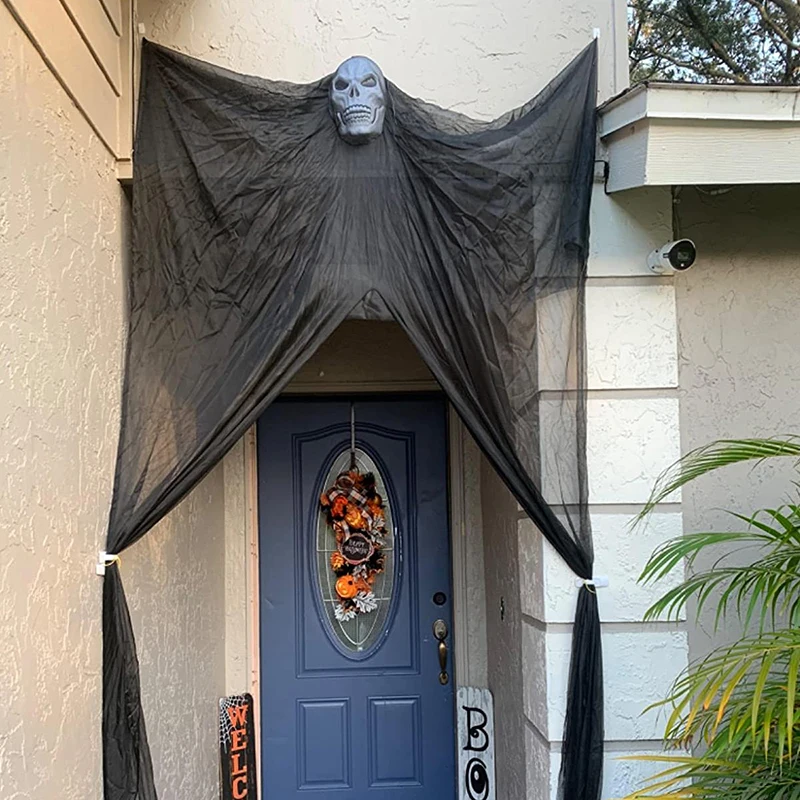 330*180cm Halloween Hanging Ghost Creepy Skull Ghost Mask Pendant For Halloween Party Home Haunted House Decoration Horror Props
330*180cm Halloween Hanging Ghost Creepy Skull Ghost Mask Pendant For Halloween Party Home Haunted House Decoration Horror Props
