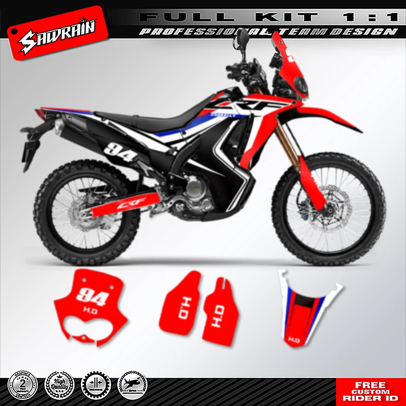 Sawrain Motorcycle Custom Team Graphics Backgrounds Decals Kit For Honda CRF250 RALLY 2017 2018 2019 2020
Sawrain Motorcycle Custom Team Graphics Backgrounds Decals Kit For Honda CRF250 RALLY 2017 2018 2019 2020