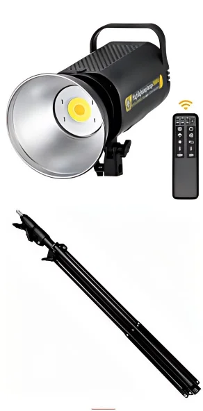 300W LED Video Light 5700K Continuous Dimmable Aluminum Photography Lamp and 2.1-meter support bracket 300W LED Video Light 5700K Continuous Dimmable Aluminum Photography Lamp and 2.1-meter support bracket
