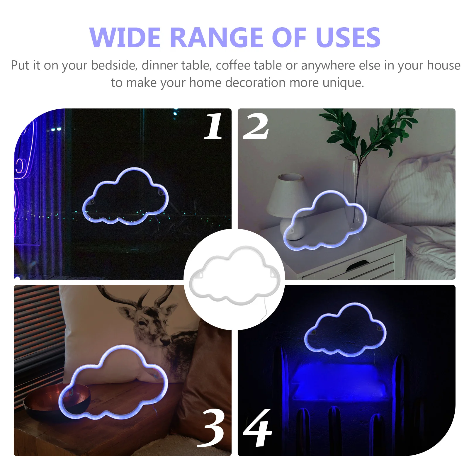 1Set LED Cloud Neon Light Creative Home Wall Decoration Romantic Night Party Atmosphere Lamp USB Dual-Use
1Set LED Cloud Neon Light Creative Home Wall Decoration Romantic Night Party Atmosphere Lamp USB Dual-Use