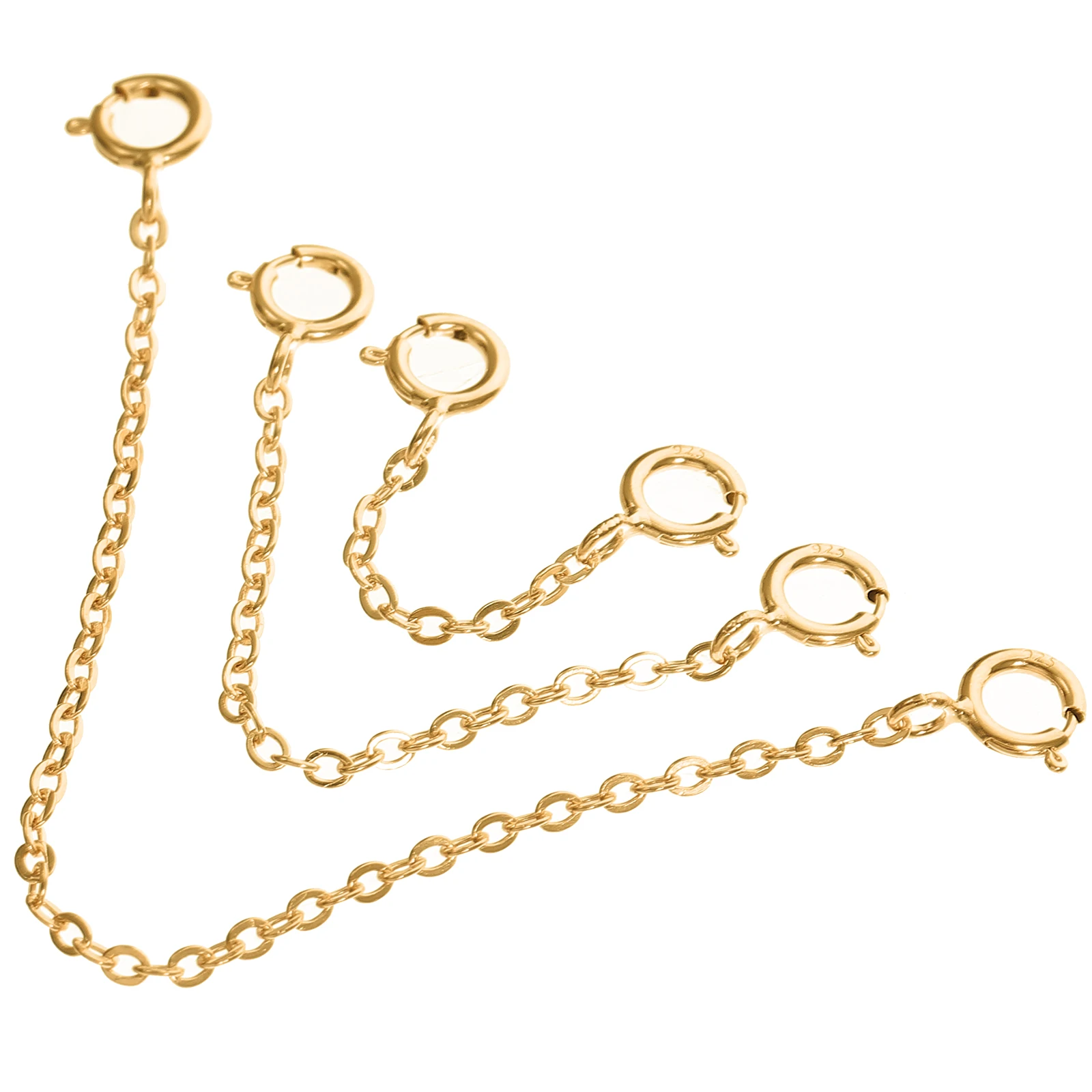 3 Pcs Bracelet Chain Sterling Silver Adjustment Chains Lengthen for Making Women's
3 Pcs Bracelet Chain Sterling Silver Adjustment Chains Lengthen for Making Women's