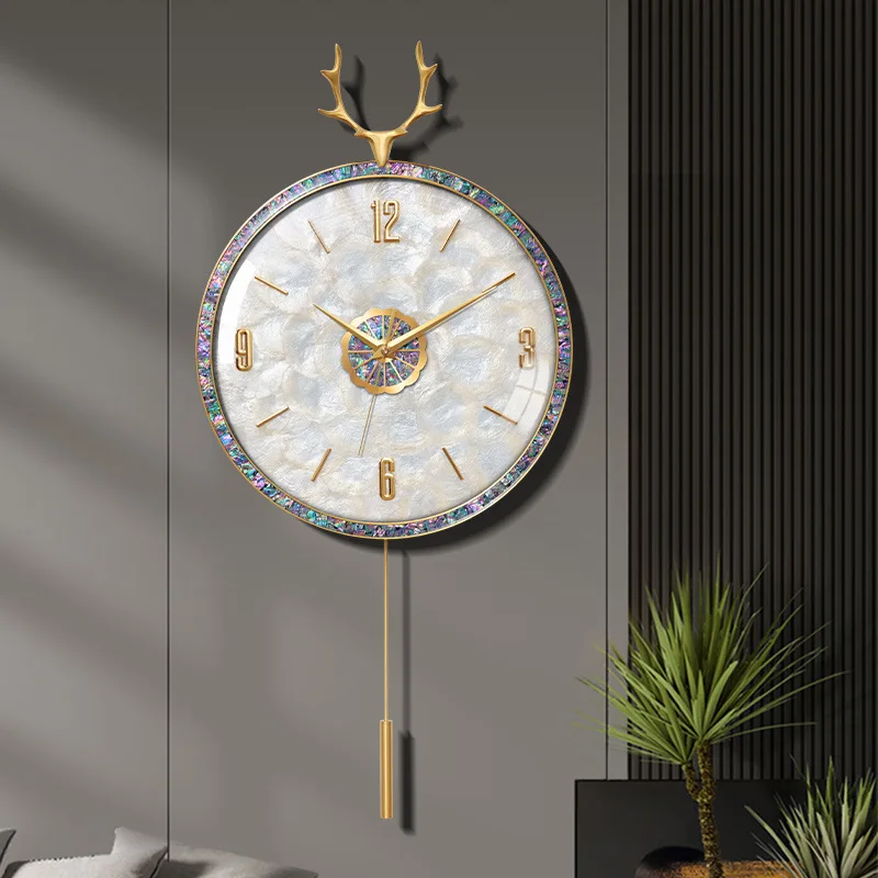 Brass clock wall clock, living room home simple, modern silent clock, luxury high-end quartz clock
Brass clock wall clock, living room home simple, modern silent clock, luxury high-end quartz clock