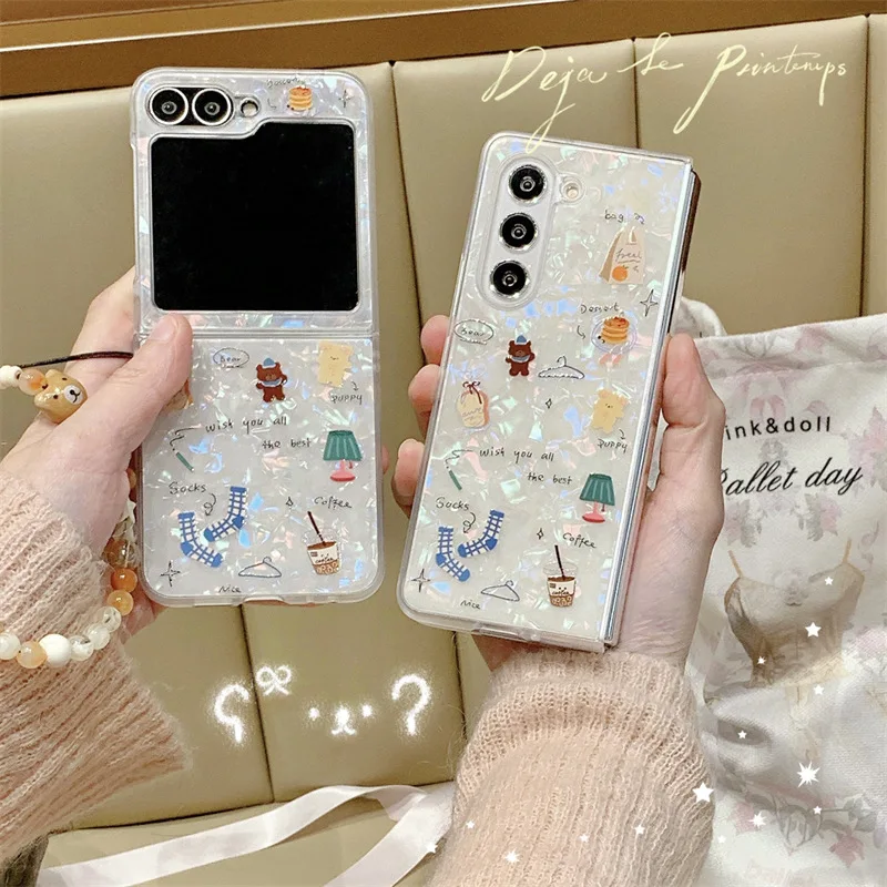 Cartoon Shell Texture Phone Case For Samsung Galaxy Z Flip 7 6 5 4 Z Fold Protective Back Cover For ZFold6 ZFlip7 Case Shell
Cartoon Shell Texture Phone Case For Samsung Galaxy Z Flip 7 6 5 4 Z Fold Protective Back Cover For ZFold6 ZFlip7 Case Shell