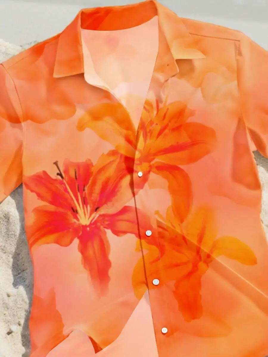 Mens Casual Short Sleeve Floral Print Slim Fit Shirt
Mens Casual Short Sleeve Floral Print Slim Fit Shirt