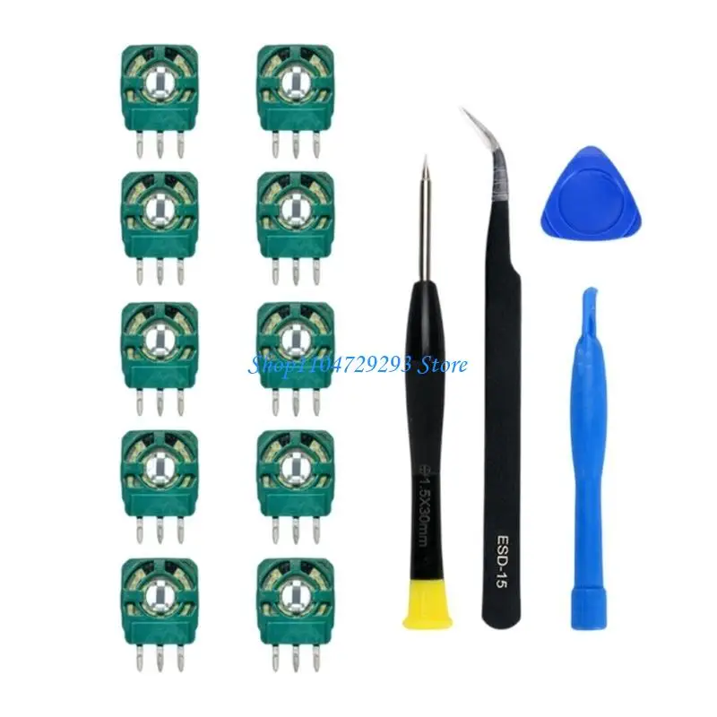 Y2GD Replacement Trim Resistor 10pcs 2K3 Ohm Potentiometer Thumbstick Module with Screwdriver Tweezer Pry Bar
Y2GD Replacement Trim Resistor 10pcs 2K3 Ohm Potentiometer Thumbstick Module with Screwdriver Tweezer Pry Bar
